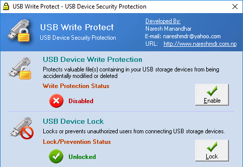 USB Write Protect